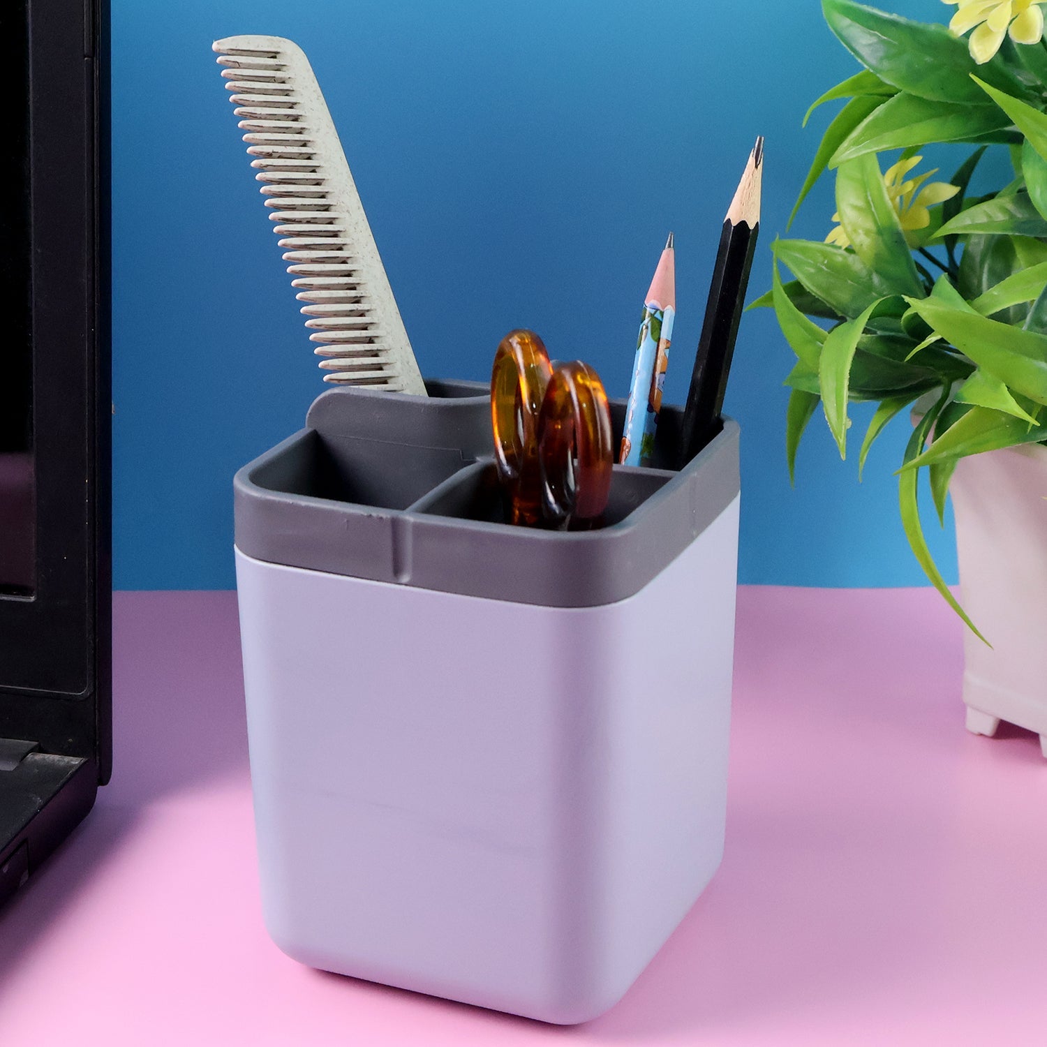 Supermom Multi-Compartment Desk Organizer Utility Holder (1 Pc) Supermom Multi-Compartment Desk Organizer Utility Holder (1 Pc)